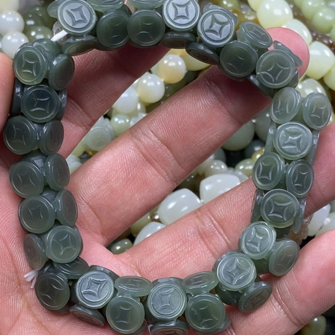 和田玉手链未镶嵌踏****方