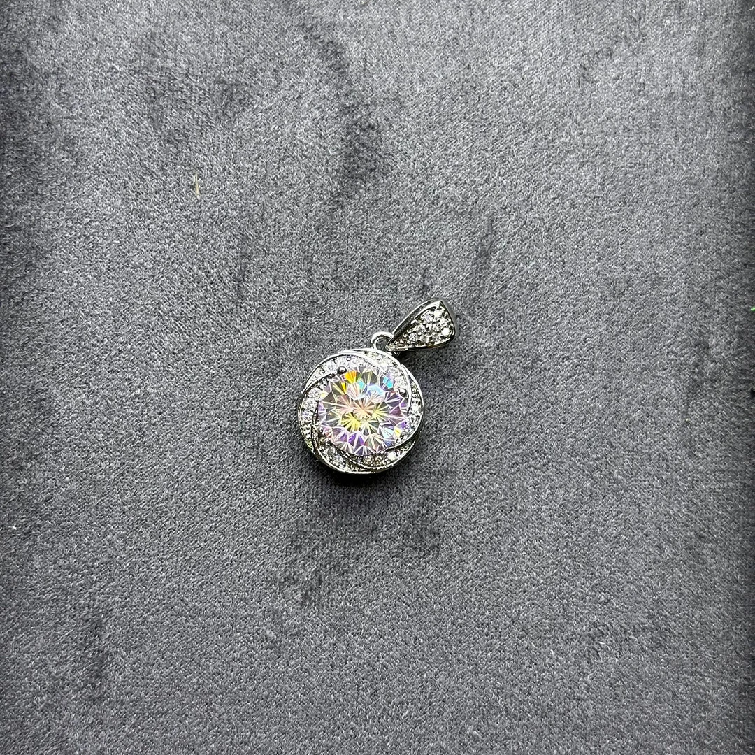 合成尖晶石JDP1248阿鲁沙-典藏轻奢炫彩烟花-精工925吊坠