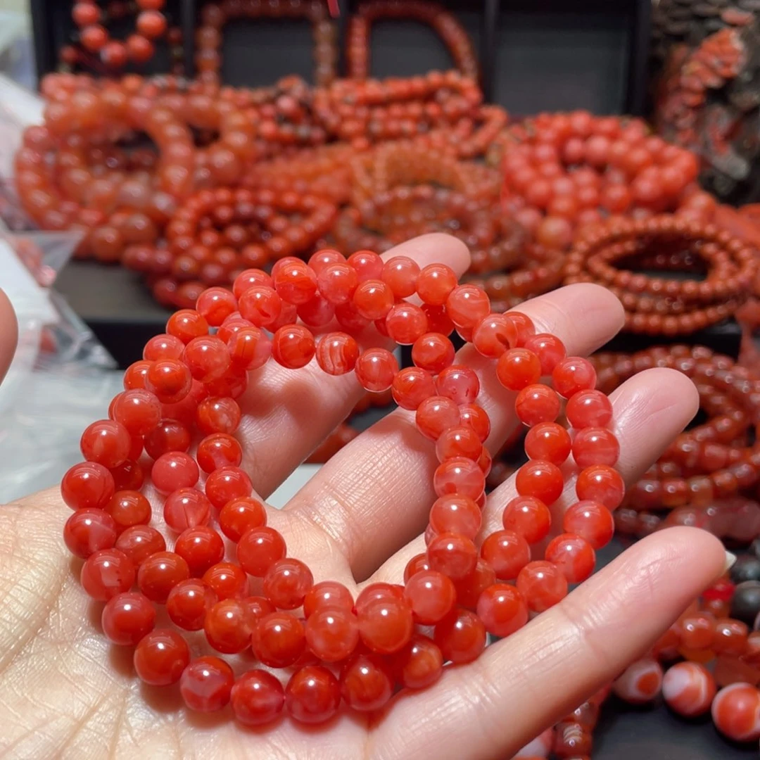 南红玛瑙手链未镶嵌轻**渔