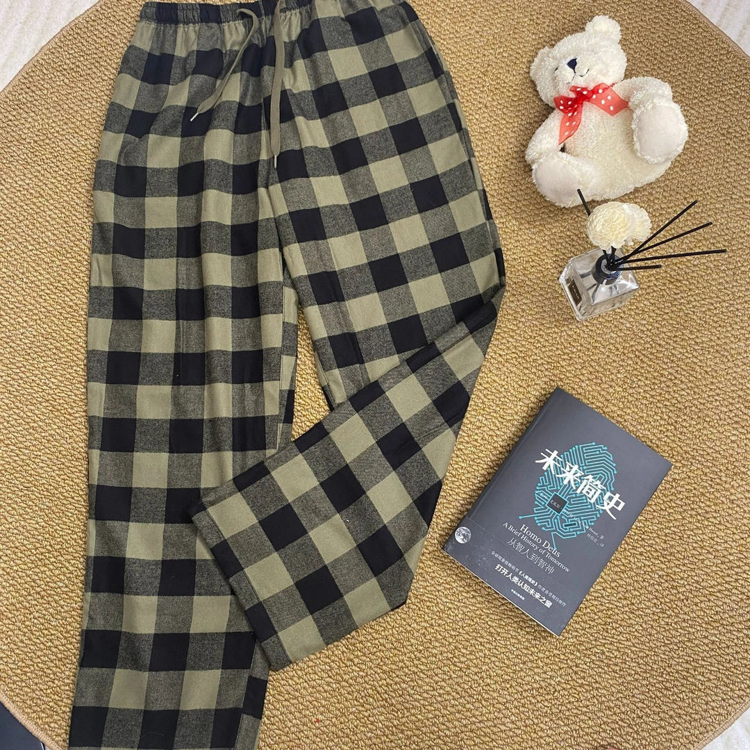 2025新款全棉法磨毛莱绒单裤子休闲外穿裤家居裤男女同款百搭舒适
