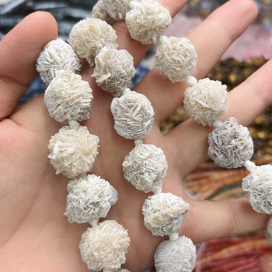 玛瑙/玉髓未镶嵌珠宝半成品卡18-20沙漠玫瑰一条