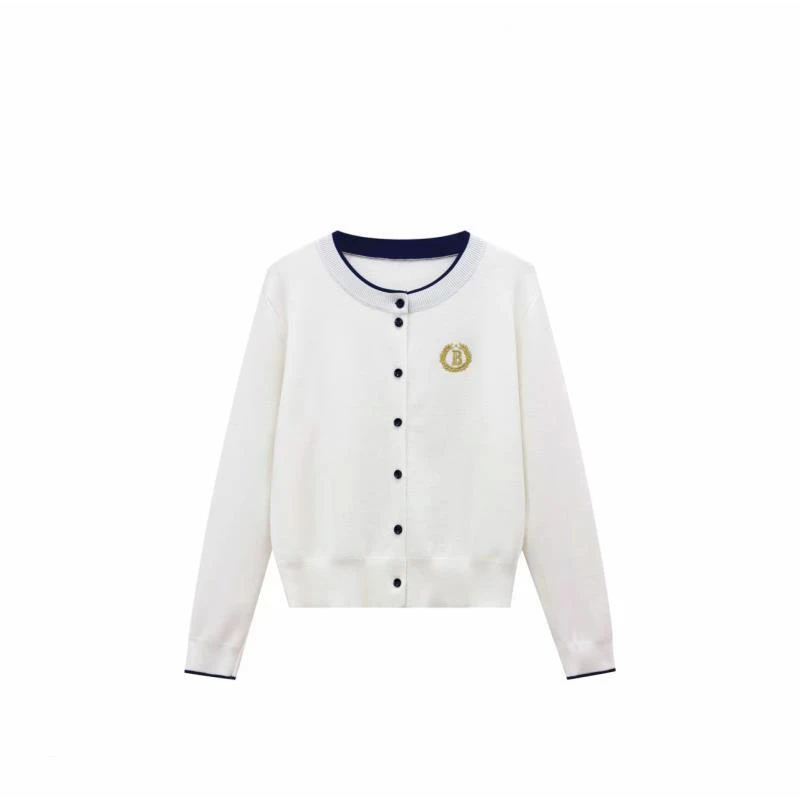 秋季新款软糯通勤宽松毛针织开衫58069