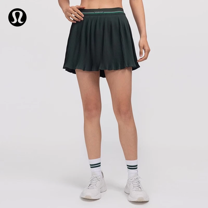 Logo-Waist 女士腰部徽标微褶网球裙丨lululemon丨LW8ARCT