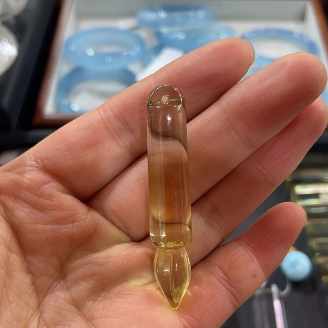 黄晶文昌笔未镶嵌