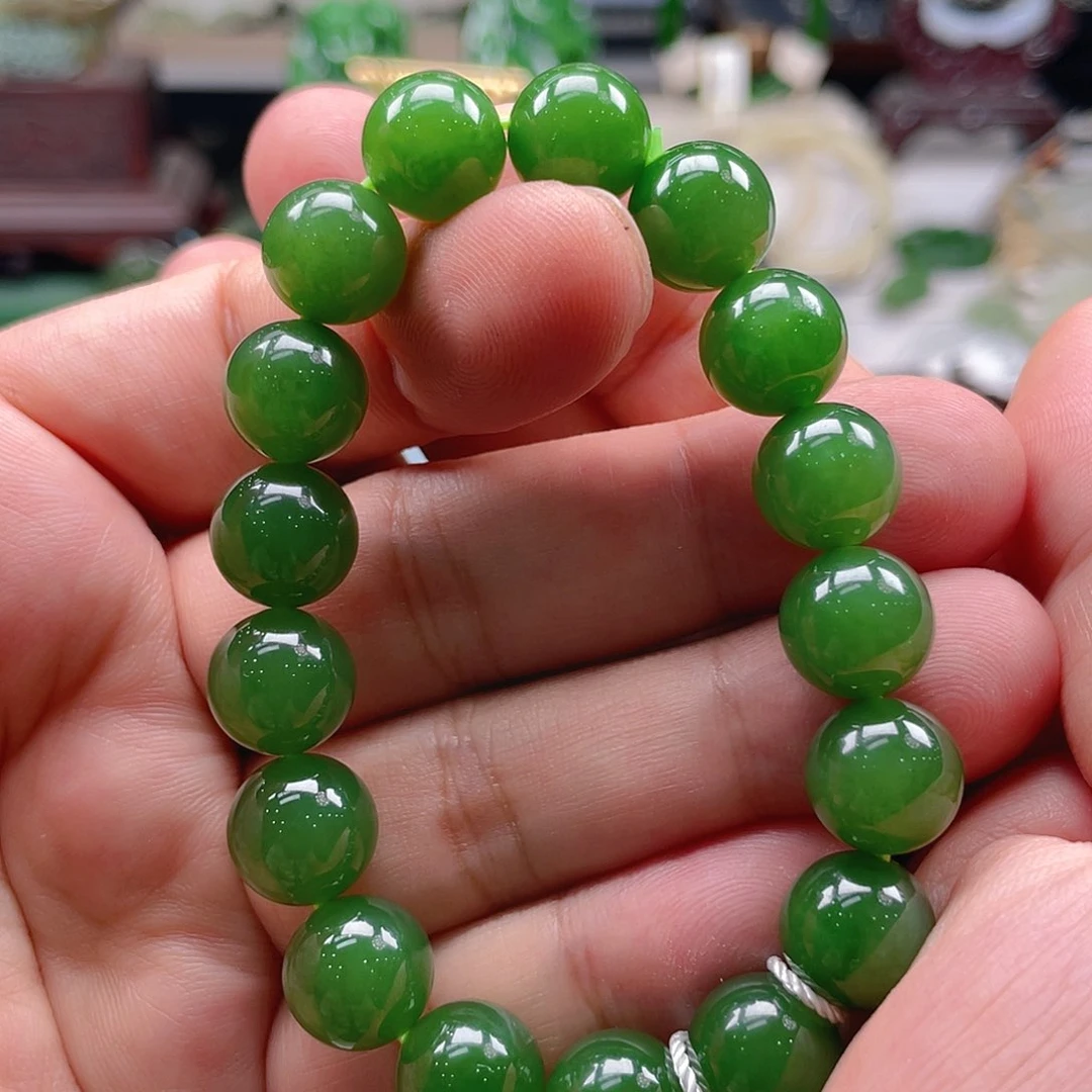 手链未镶嵌和田玉（碧玉）