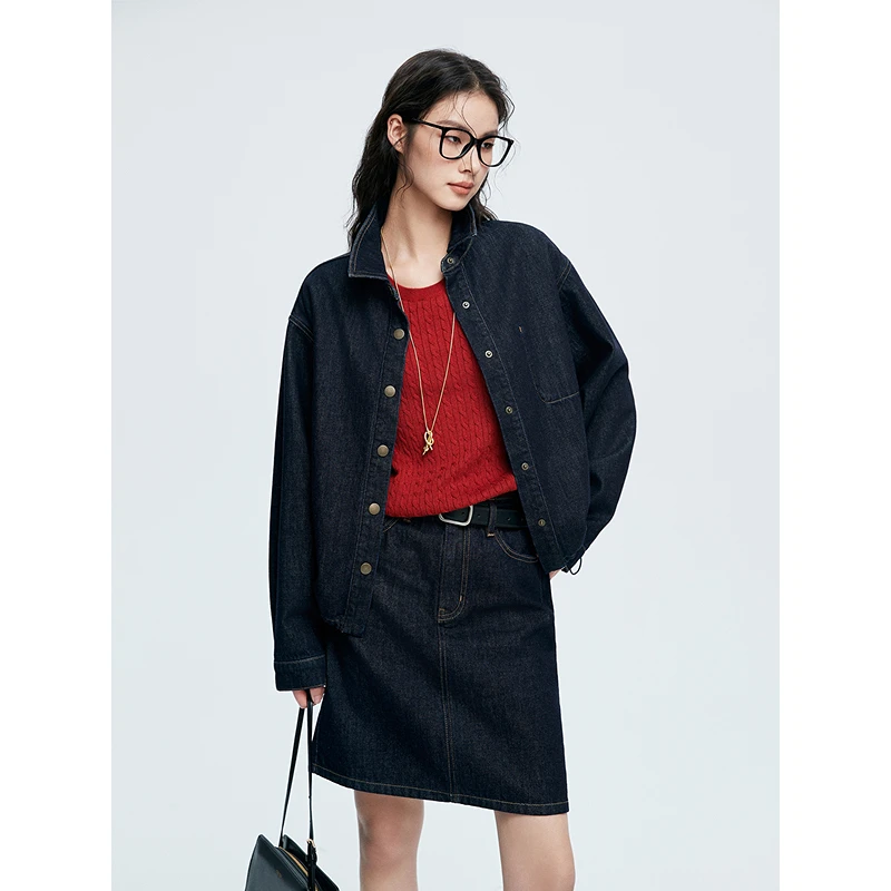 【初棉】TB原牛衬衫式外套短款百搭春季362607001