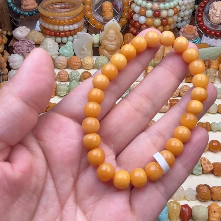 未镶嵌石英质玉（缅黄）珠宝半成品