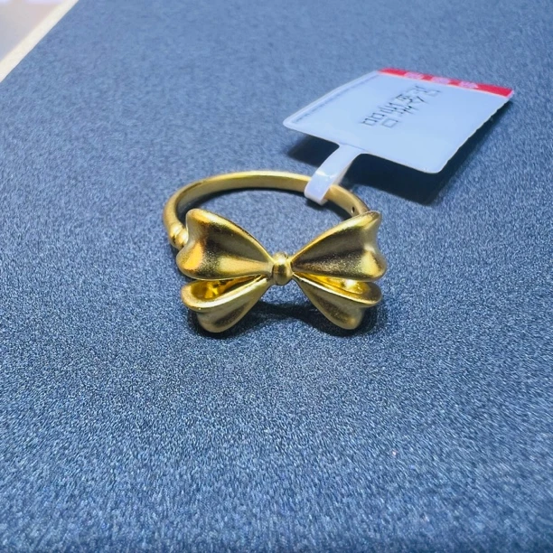 【莹莹专享】足金999 蝴蝶结 ZP 0.92   18# 纳金添福