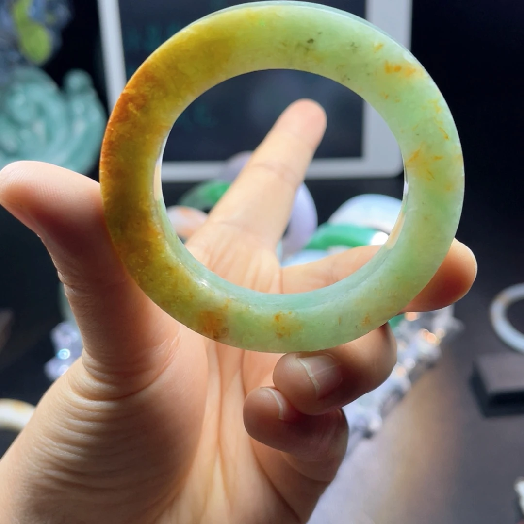 未镶嵌天然翡翠手镯定制定制翡翠