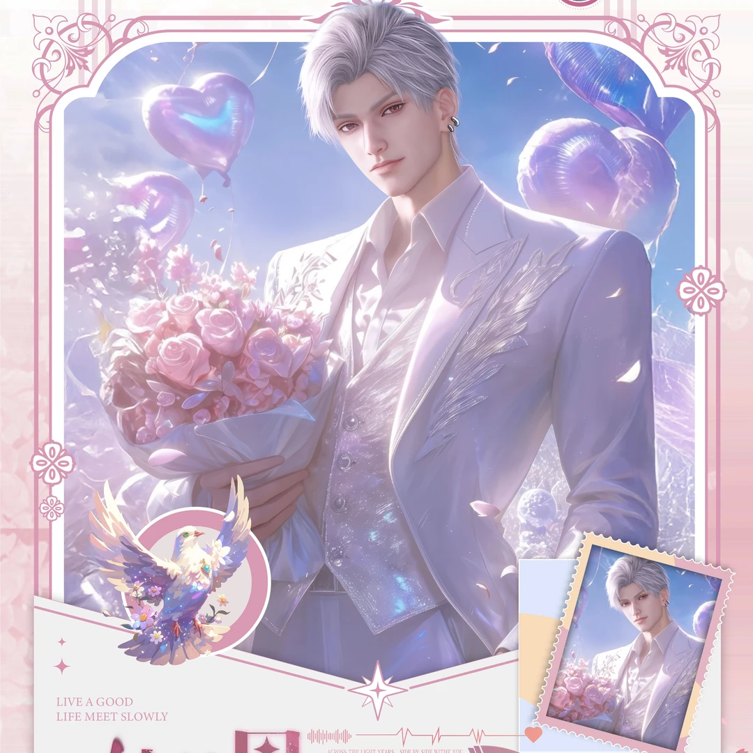 小薇【纯情男人火辣辣第二弹】恋与深空同人二创色纸收藏盲盒（代拆）