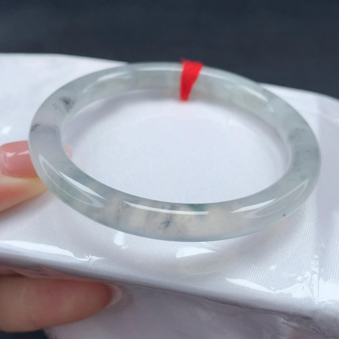 翡翠手镯未镶嵌，27号，冰乌鸡圆条