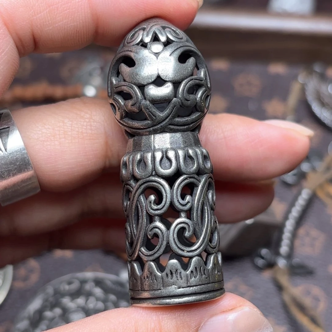 铜星月菩提吊坠项链