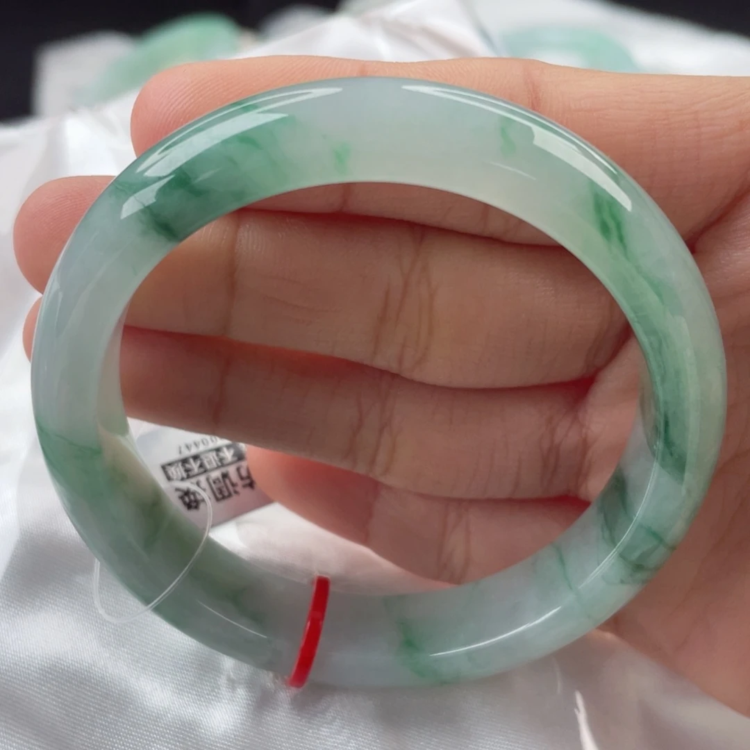 翡翠手镯未镶嵌媱*55正圈