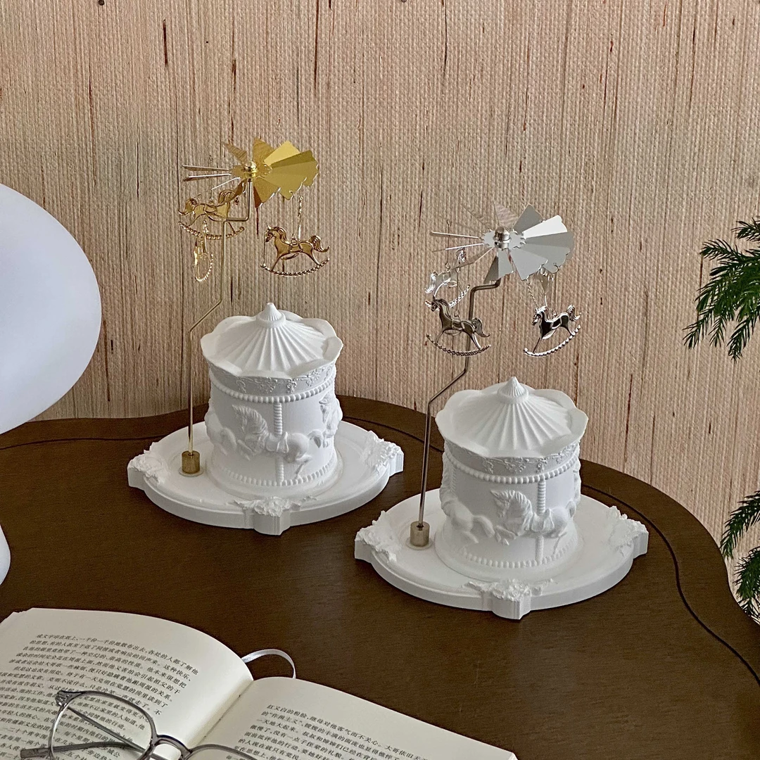 赤雅韵坊旋转木马香薰蜡烛