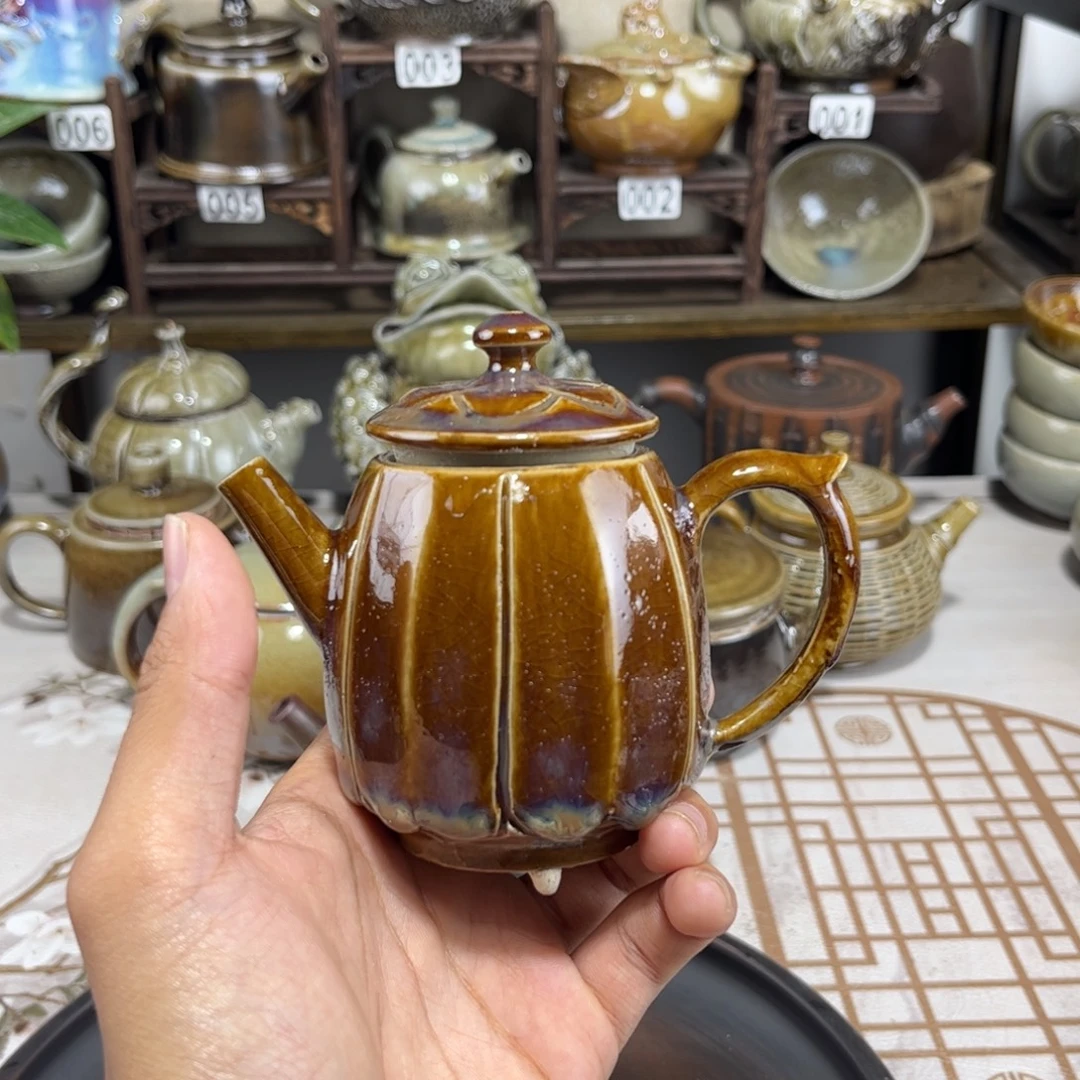 150cc白泥柴烧精品小壶