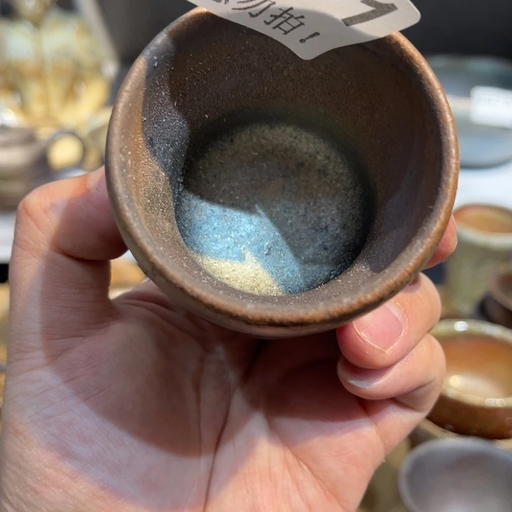 手工制作柴烧茶杯瑕431