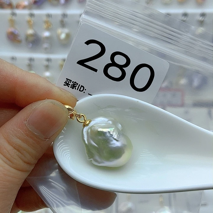 淡水珍珠颈饰银S925镶嵌