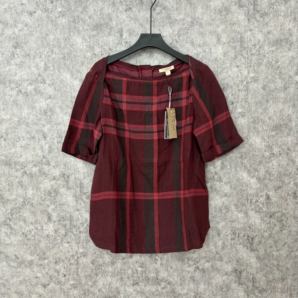 未使用 BURBERRY/博柏利 Burberry红色格纹半袖