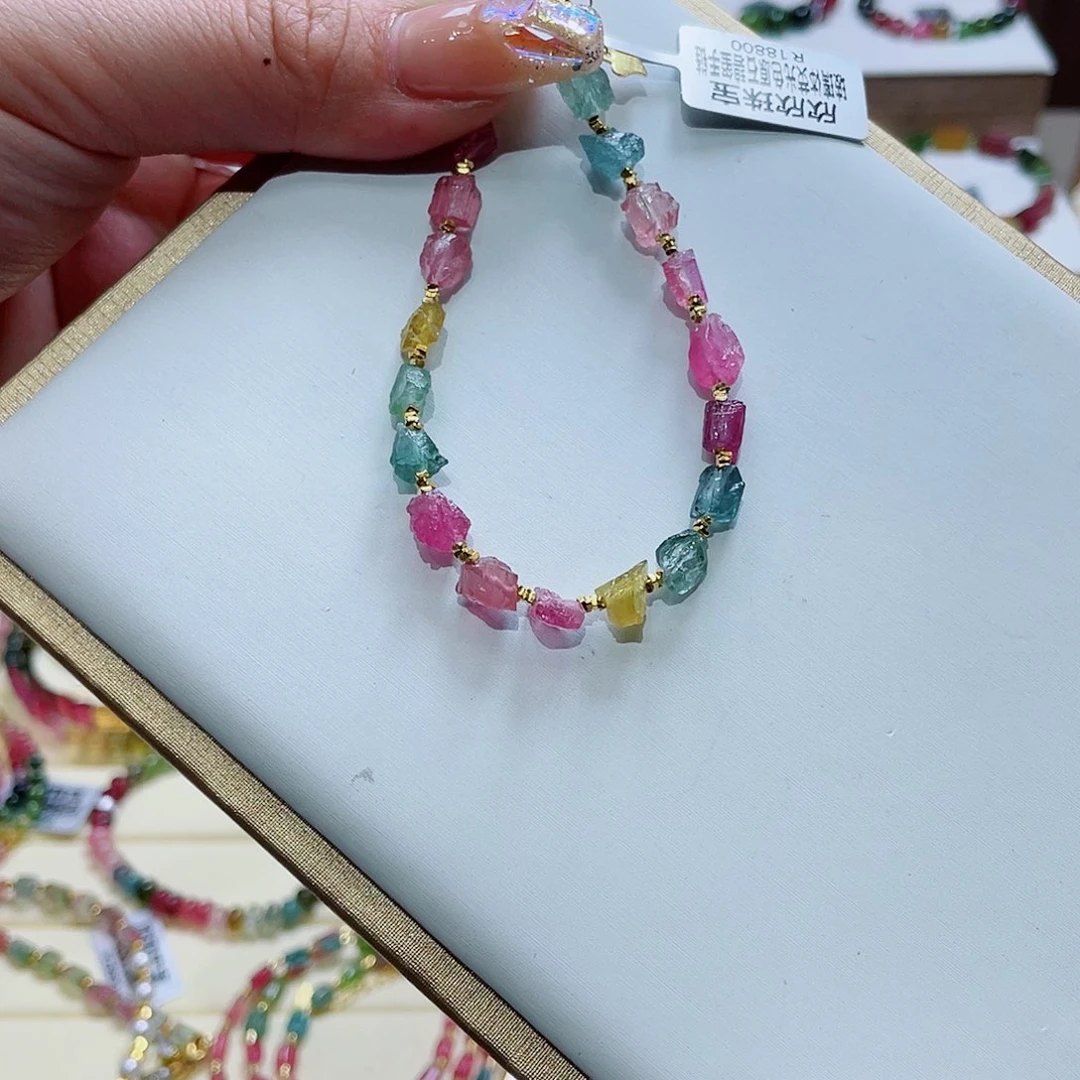 碧玺手链未镶嵌多样性发一条