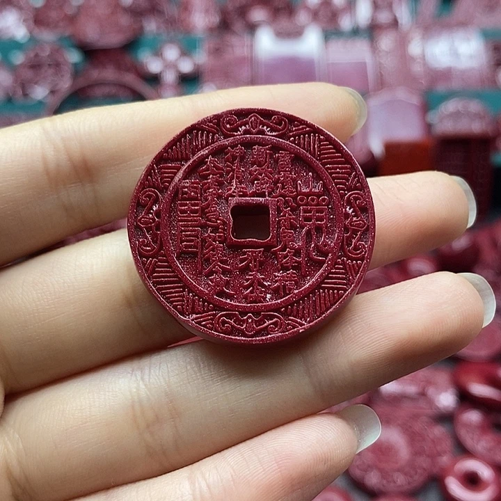 天然辰砂朱砂吊坠