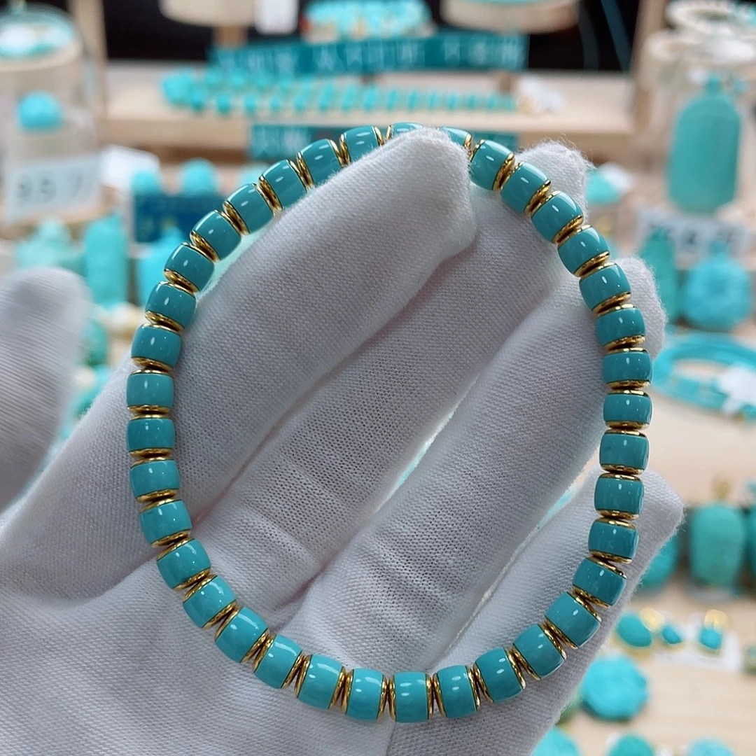 18K金镶嵌绿松石珠宝奇石