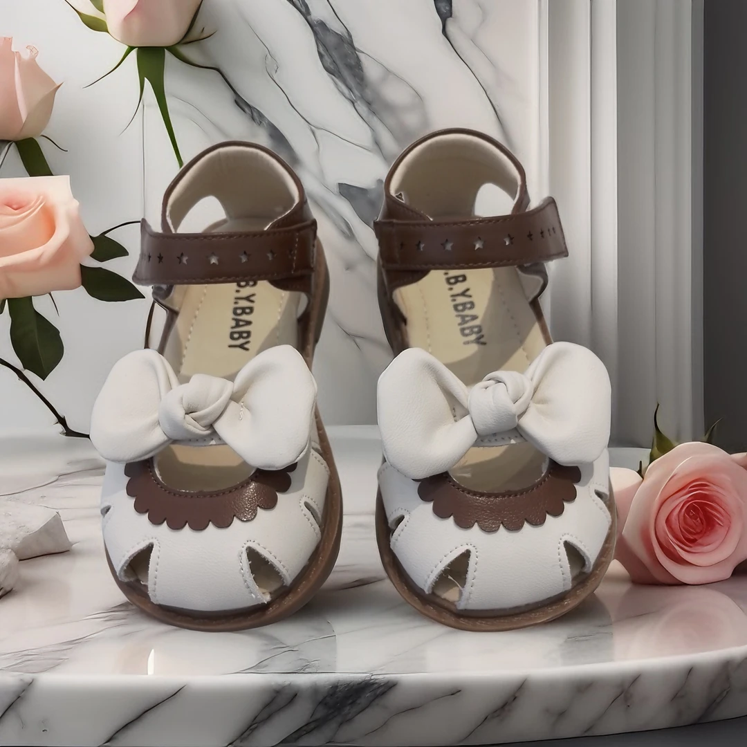 夏季甜美公主童鞋：时尚可爱百搭凉鞋鞋子宝宝儿童，魔术贴设计
