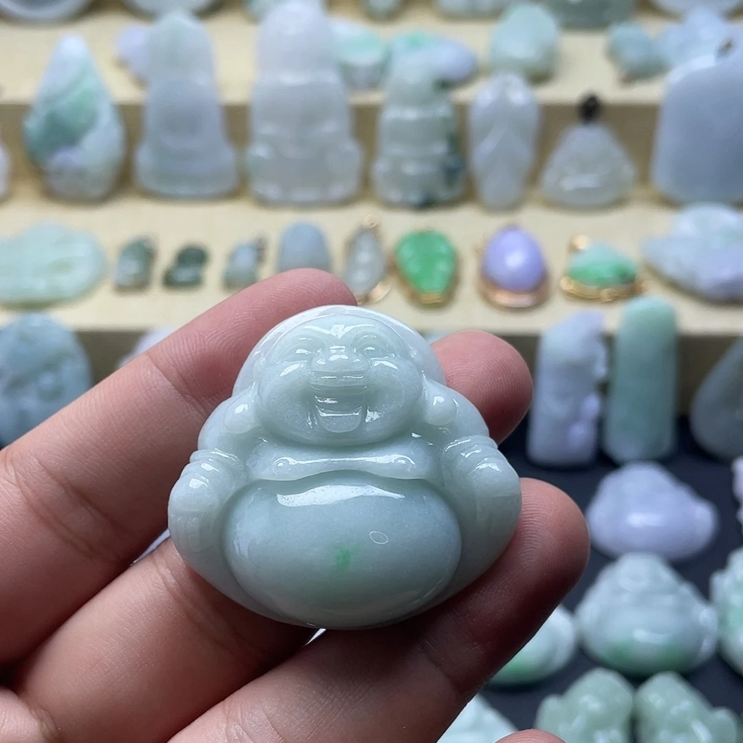 颈饰未镶嵌翡翠纯天然翡翠