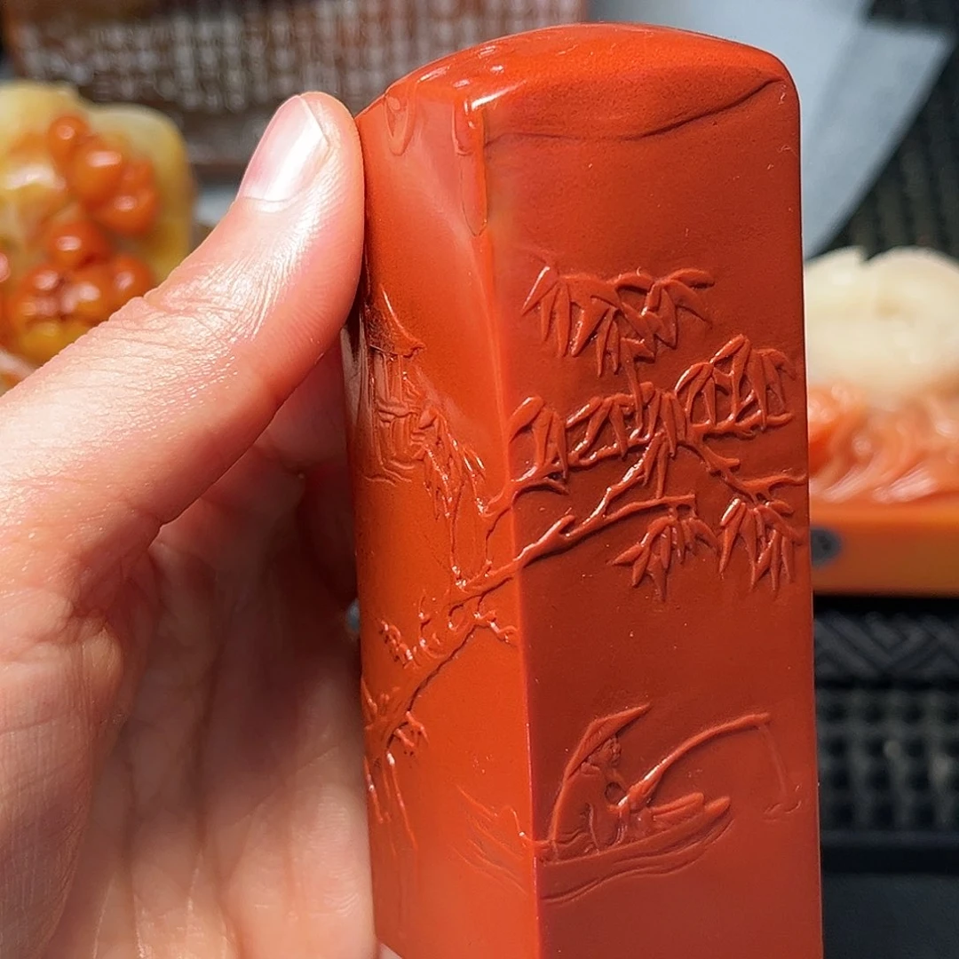 寿山石印石这种现象很明显了呢