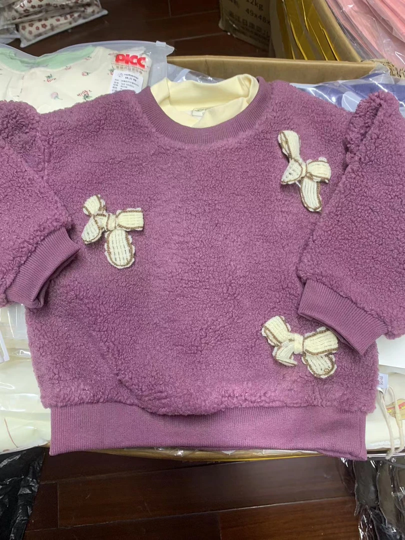 旺贝特 双层加厚毛毛袖子卫衣