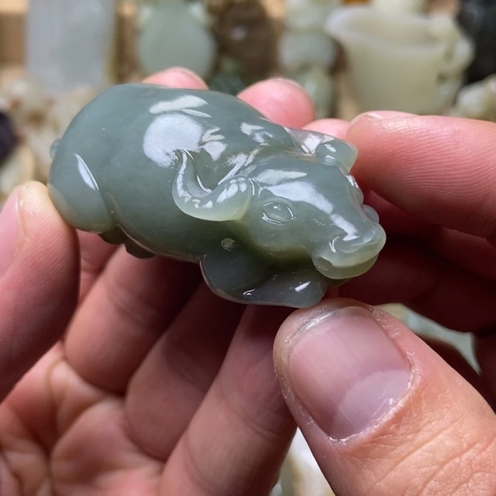 谯***虾和田玉未镶嵌挂件