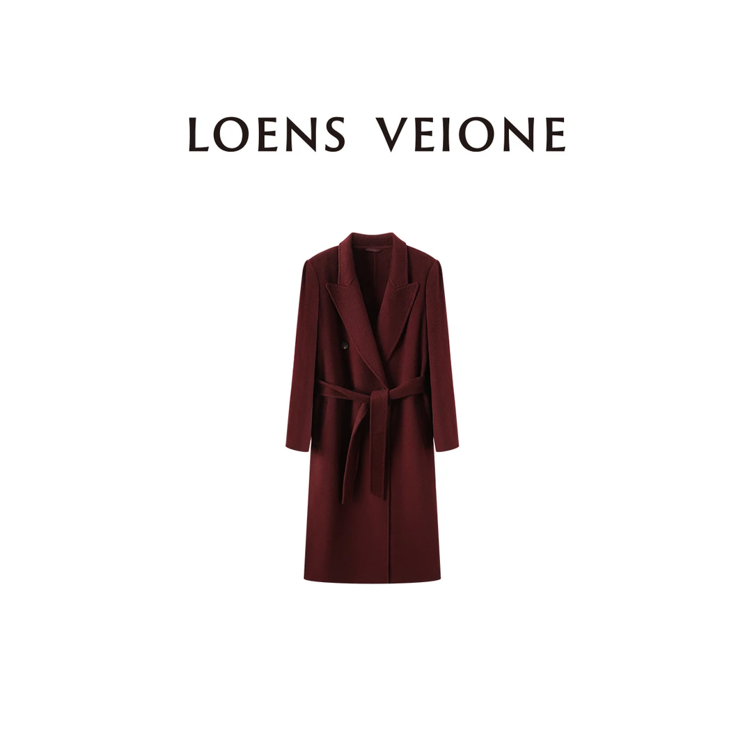 LOENS VEIONE/罗拉【鲲之梦境】羊绒天丝轻奢大衣25CVDK0009Y