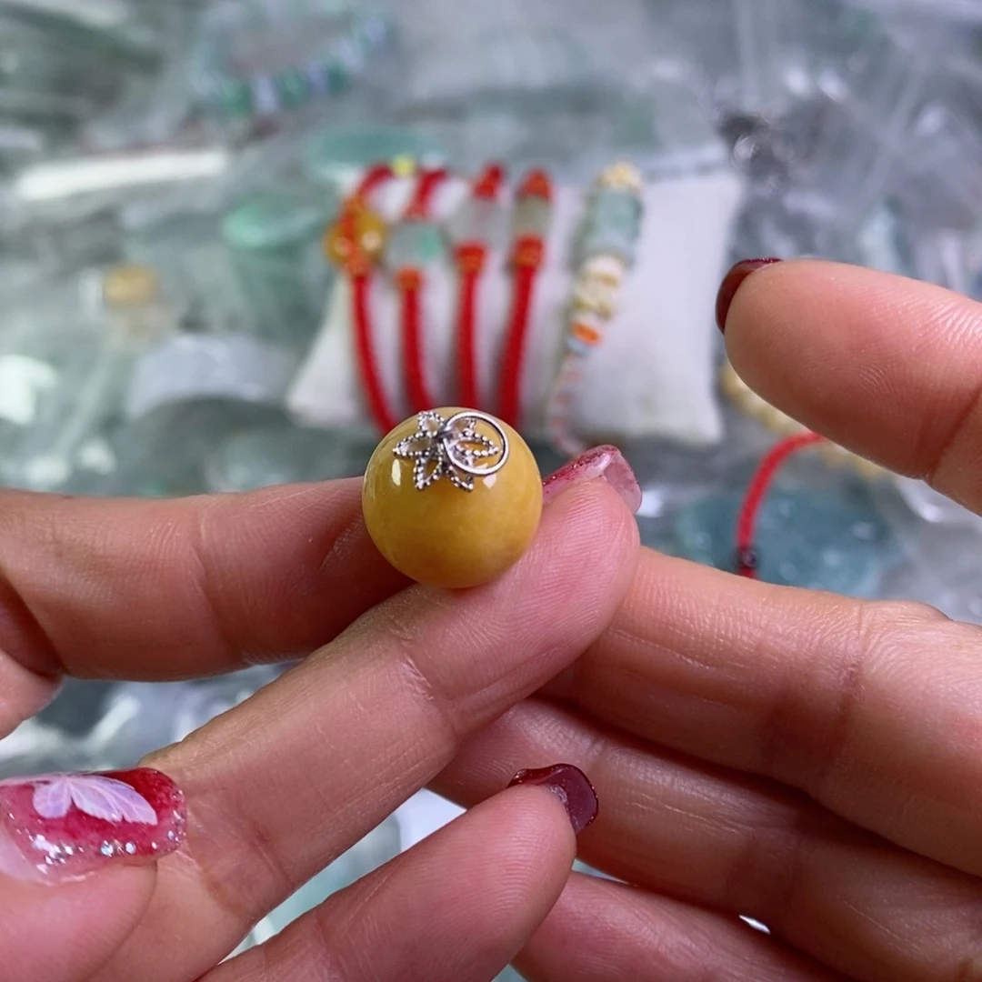 翡翠颈饰银S925镶嵌吊坠