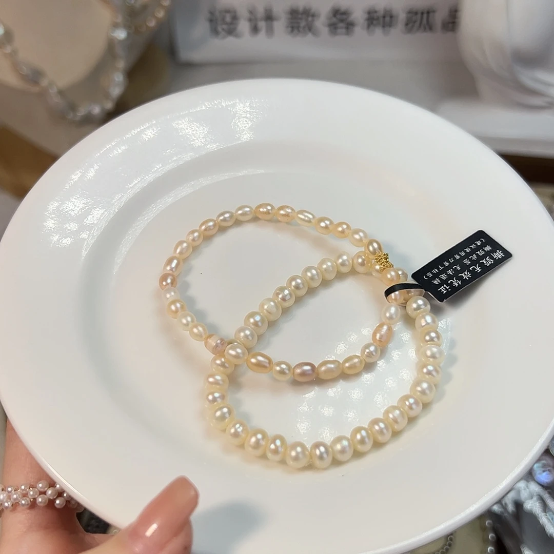 银S925镶嵌天然淡水珍珠设计款淡水珍珠