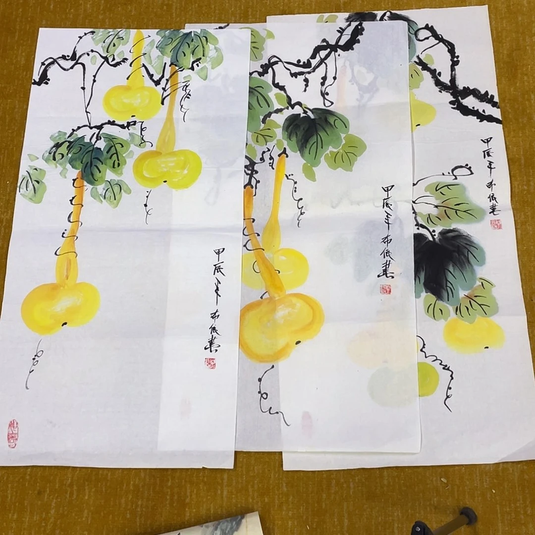 国画秋*绘画作品布衣老师66666三张