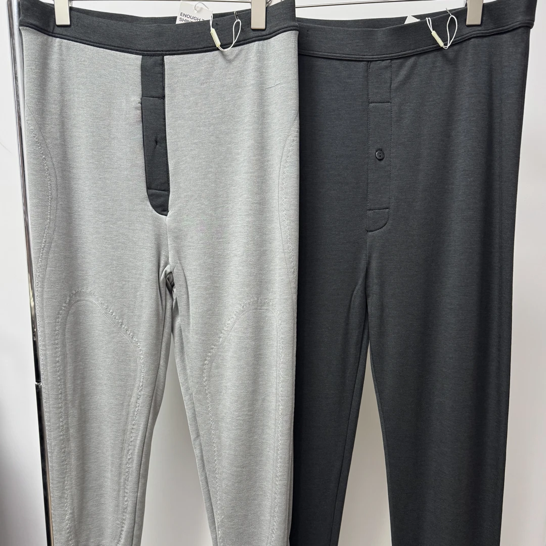 H8673男士中厚双层舒适保暖修身耐磨抗寒保暖裤打底裤棉裤（550克