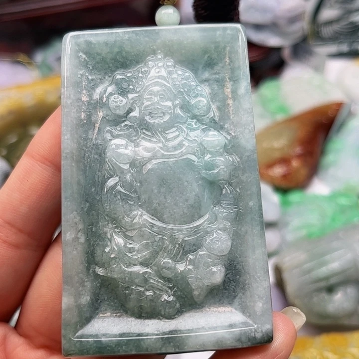 翡翠未镶嵌吊坠(不含链)挂件