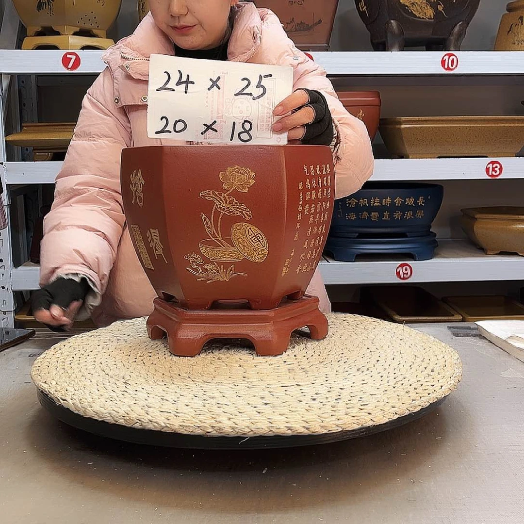 紫砂花盆紫砂花盆