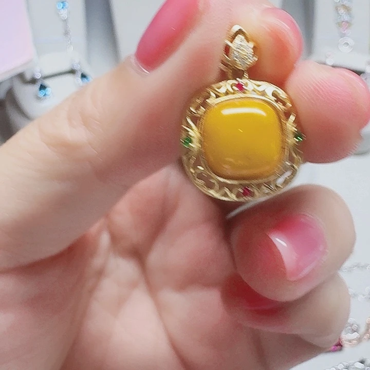 吊坠925银合成立方氧化锆