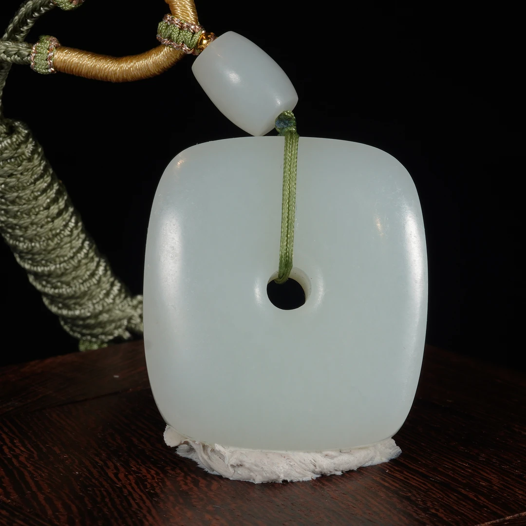 LOT.022和田白玉平安扣/X1575