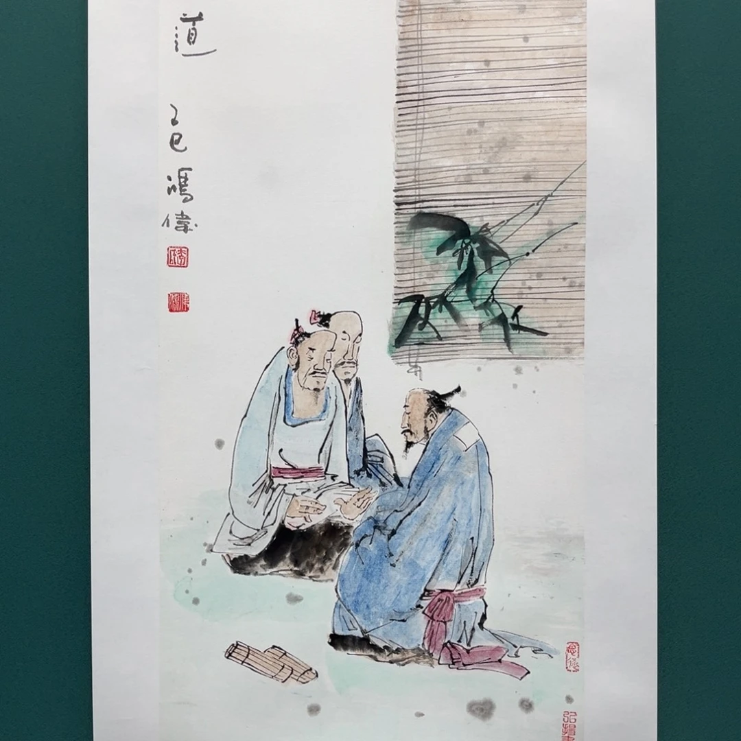 国画艺术家真人手绘