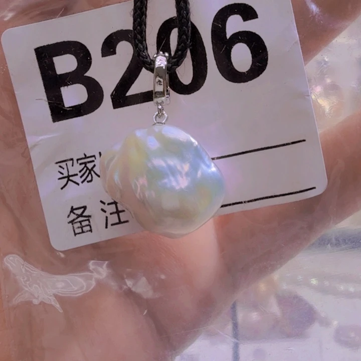 淡水珍珠银S925镶嵌颈饰