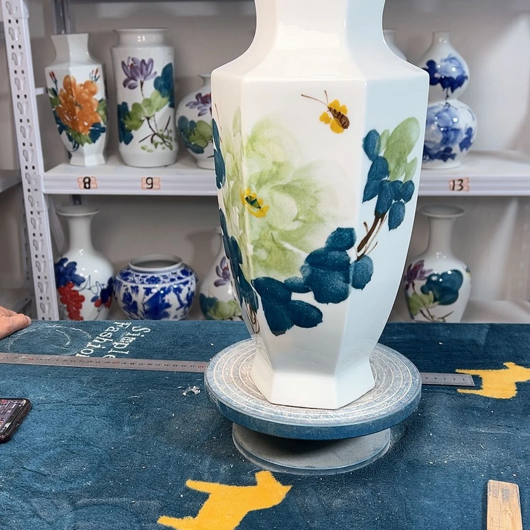 摆件景德镇陶瓷6绿牡