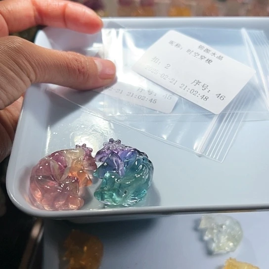 萤石萤石摆件未镶嵌时**梭