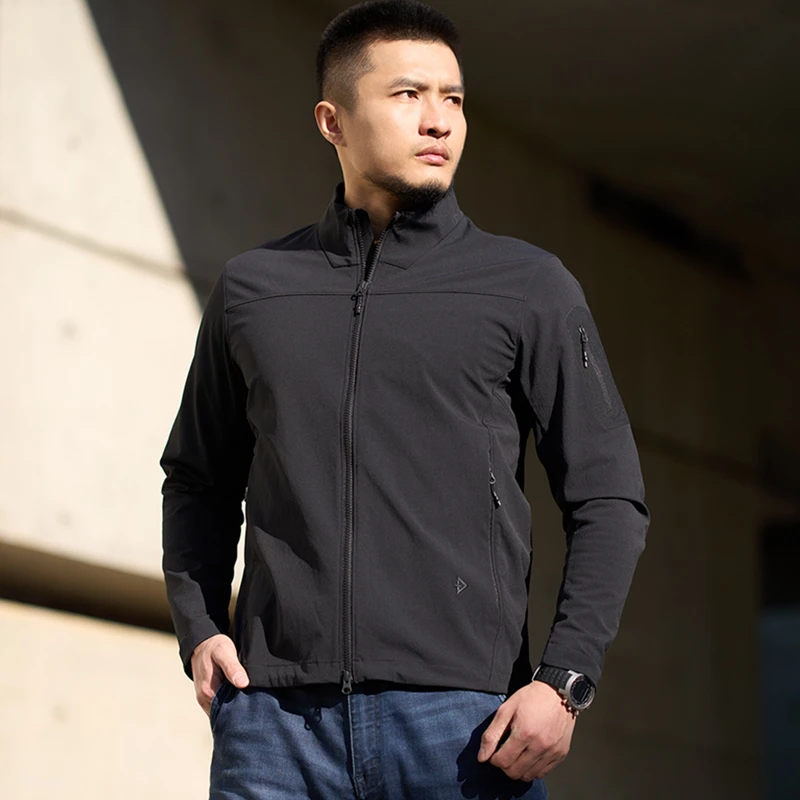 【龙牙】隐之飞狼战术立领夹克外套百搭商务通勤休闲春秋男简约外套