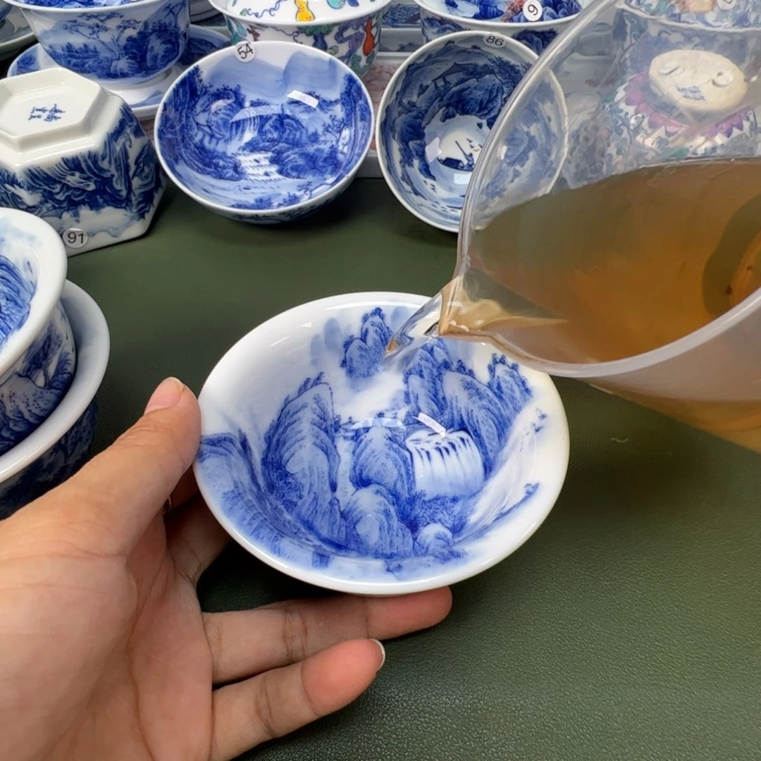 景德镇纯手工纯手绘茶具木木9