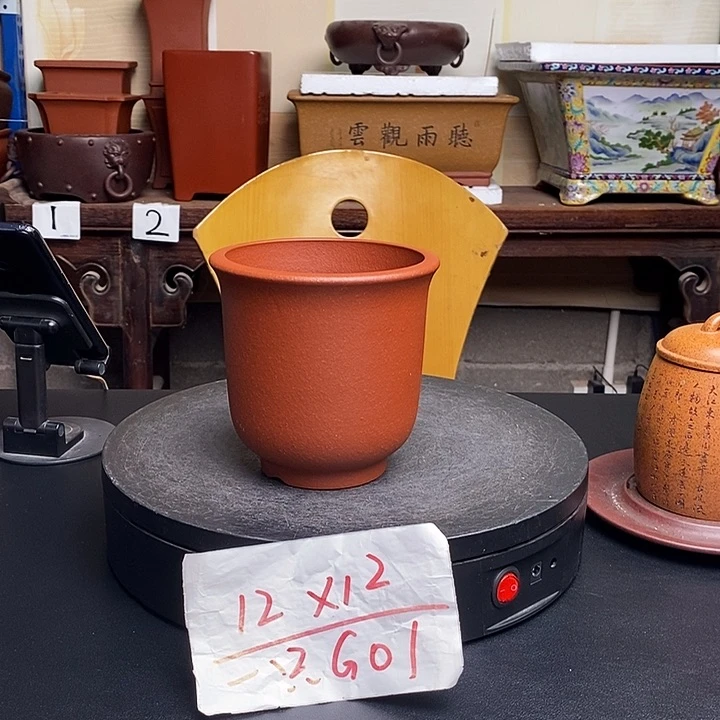 紫砂花盆货号一只G01