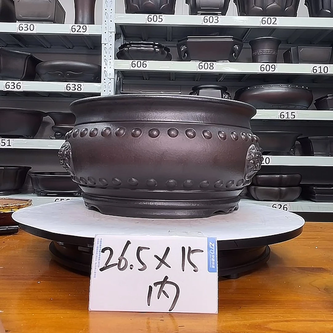 紫砂花盆宜兴紫砂34号