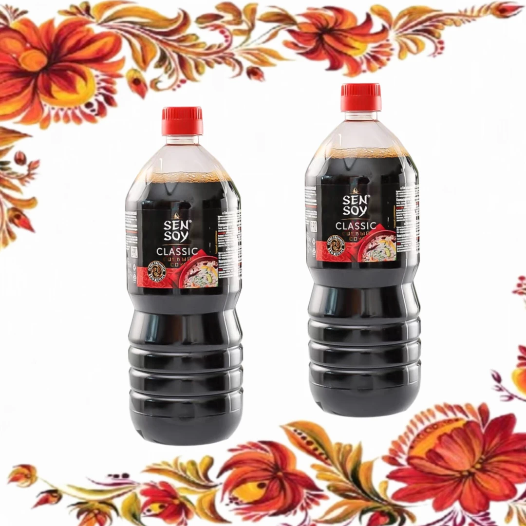 〔两瓶〕俄罗斯原装进口酱油大豆小麦酿造酱油拉茜娅希恩酱油2升