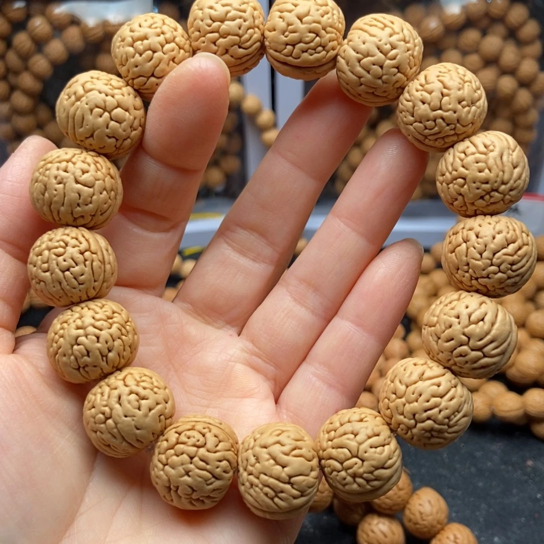 桃核手串盘锦肌肉纹17➕尺寸原皮原色