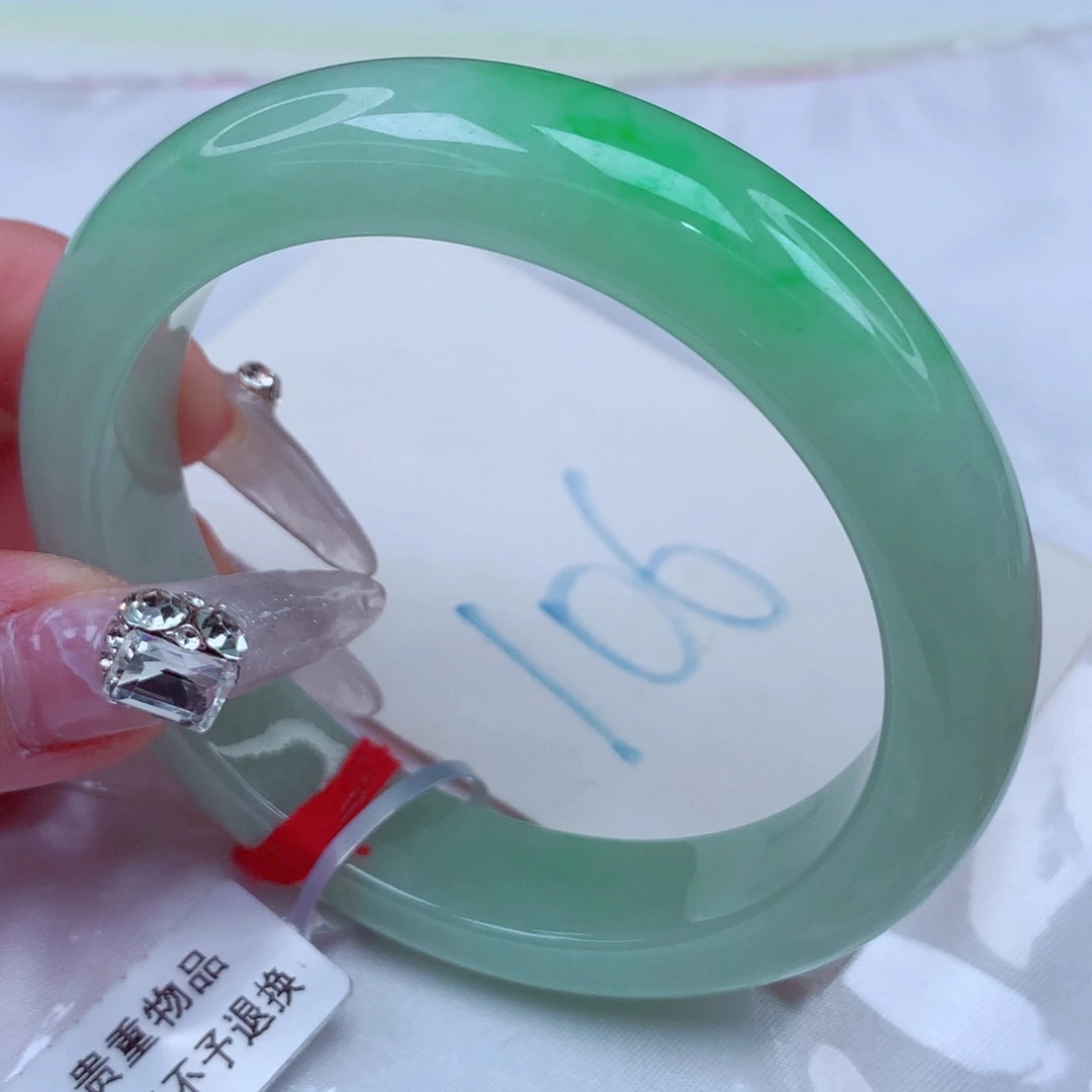 翡翠手镯未镶嵌天然缅甸翡翠A货手镯